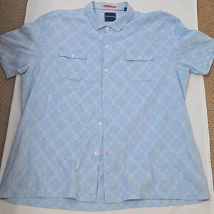 TOMMY BAHAMA Blue Striped Men's Shirt 3XL